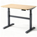 Electric standing desk with adjustable height and wooden surface 120 x 60 x 75cm